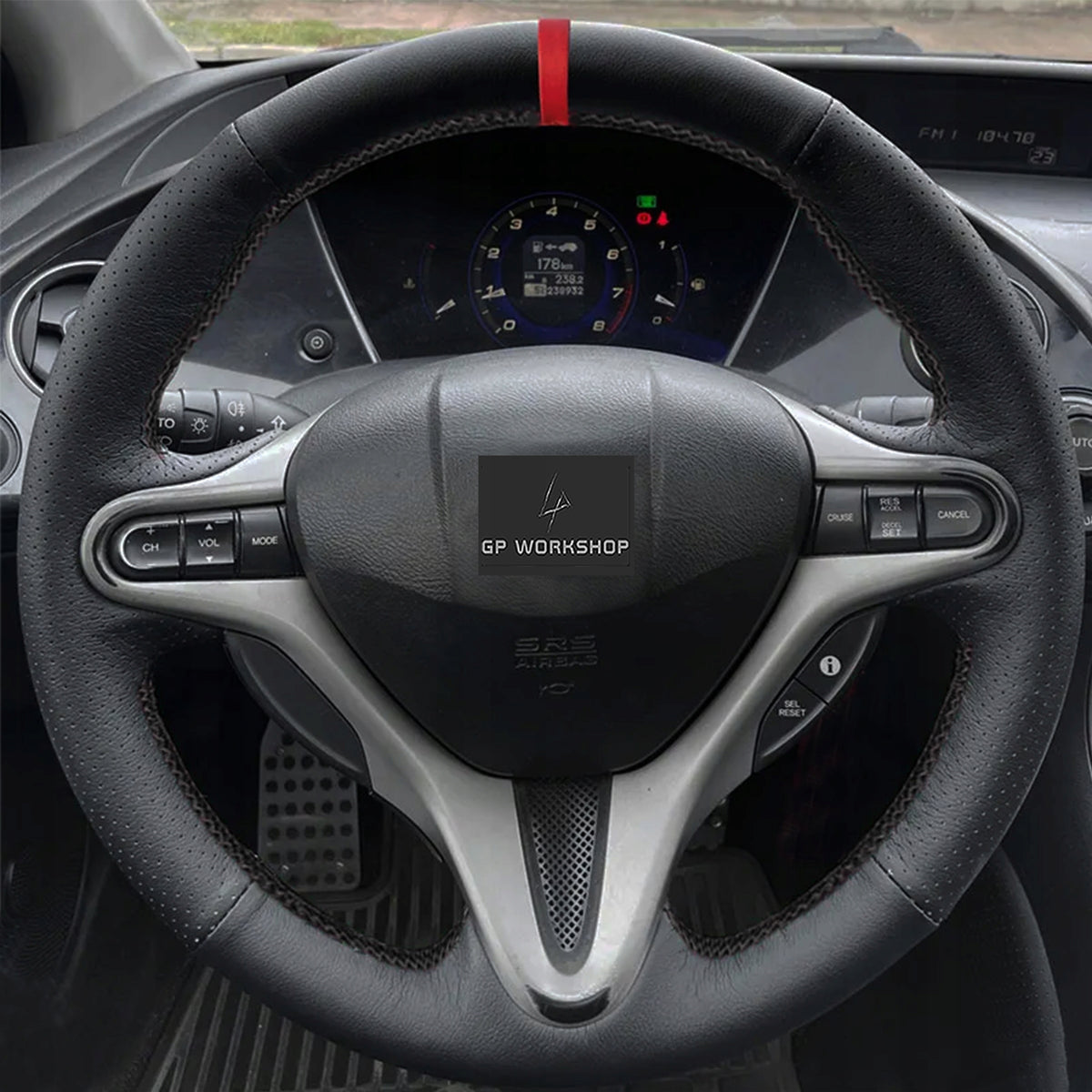 STEERING WHEEL COVER LEATHER FOR HONDA CIVIC Manufacturer GPworkshop
