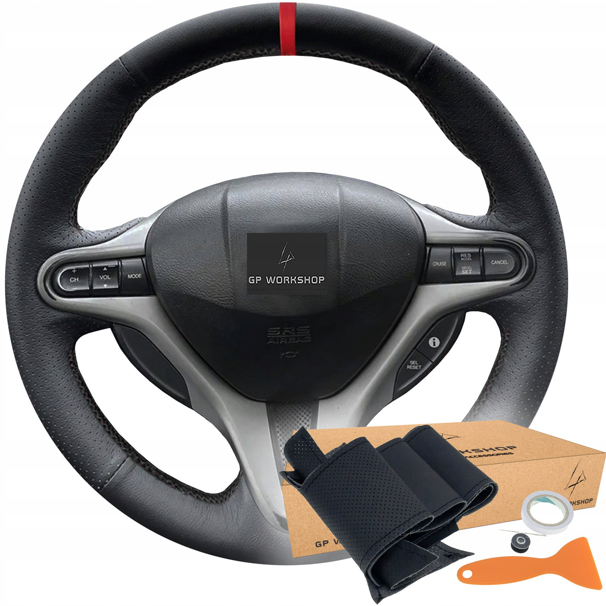 STEERING WHEEL COVER LEATHER FOR HONDA CIVIC