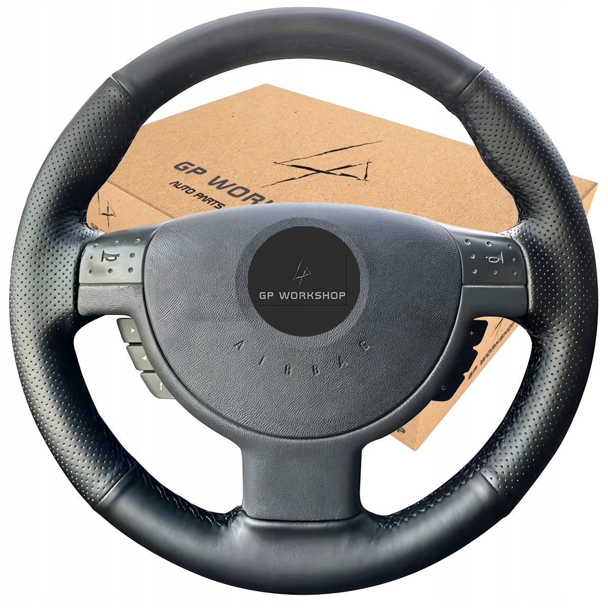 STEERING WHEEL COVER LEATHER FOR OPEL CORSA COMBO Manufacturer's catalog number GPworkshop5905600792681
