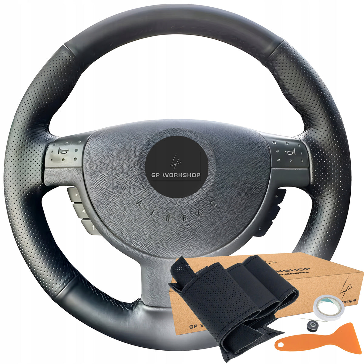 STEERING WHEEL COVER LEATHER FOR OPEL CORSA COMBO