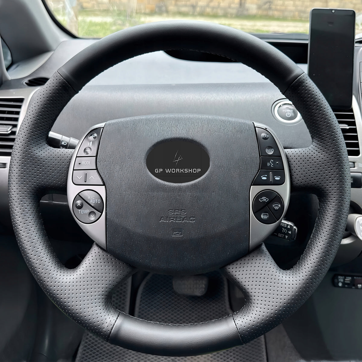 STEERING WHEEL COVER LEATHER FOR TOYOTA PRIUS 20 XW20 2004-2009 Manufacturer GPworkshop