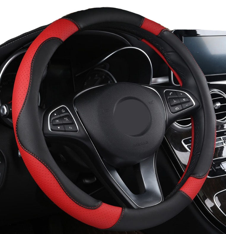 STEERING WHEEL COVER RED UNIVERSAL GIFT