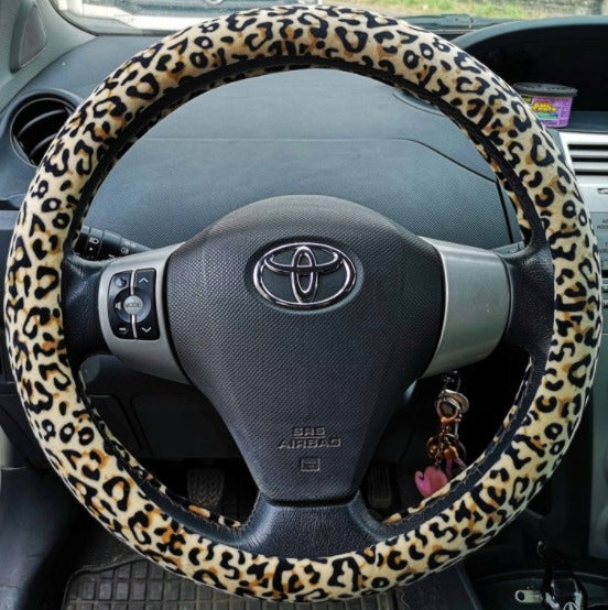 STEERING WHEEL COVER SET OF 3 LEOPARD GIFT Female EAN (GTIN) 5907187300792