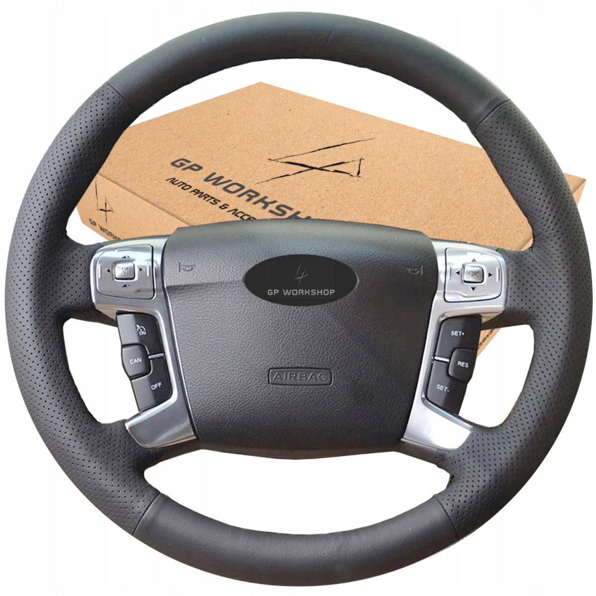 STEERING WHEEL COVER SKIN FOR FORD SMAX MK4 Manufacturer's catalog number 5905600790571-GPworkshop