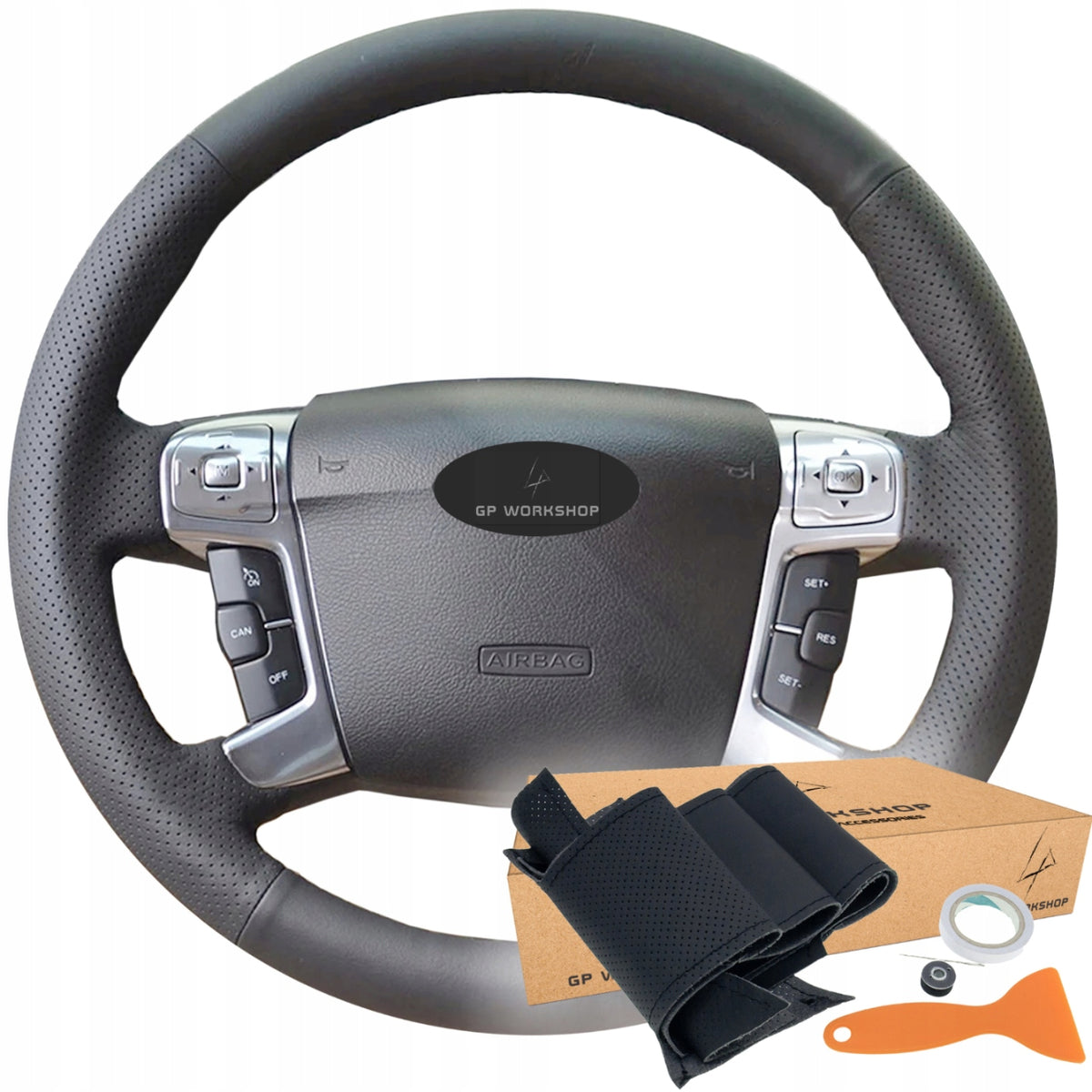 STEERING WHEEL COVER SKIN FOR FORD SMAX MK4