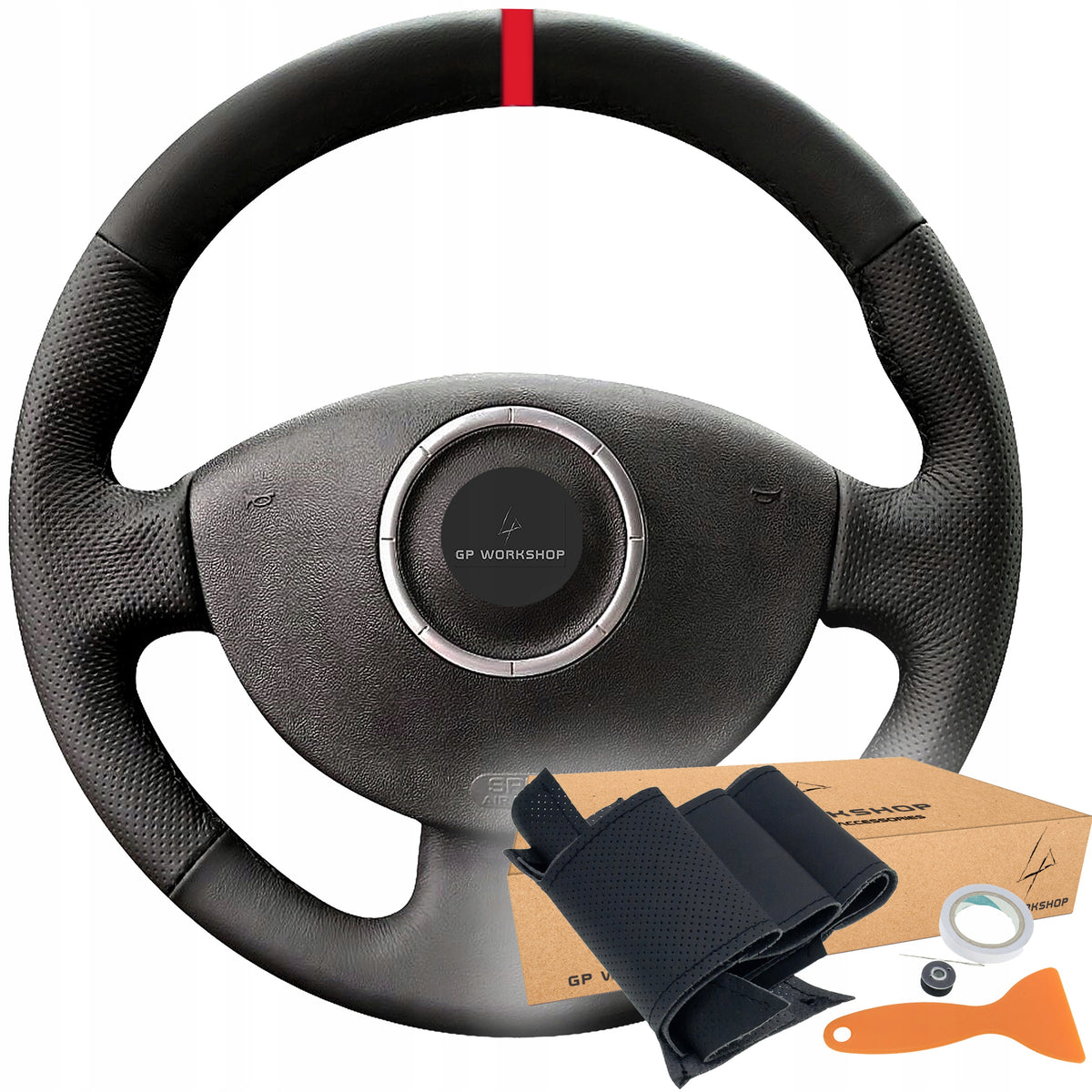 STEERING WHEEL COVER SKIN FOR RENAULT MEGANE II SCENIC KANGO