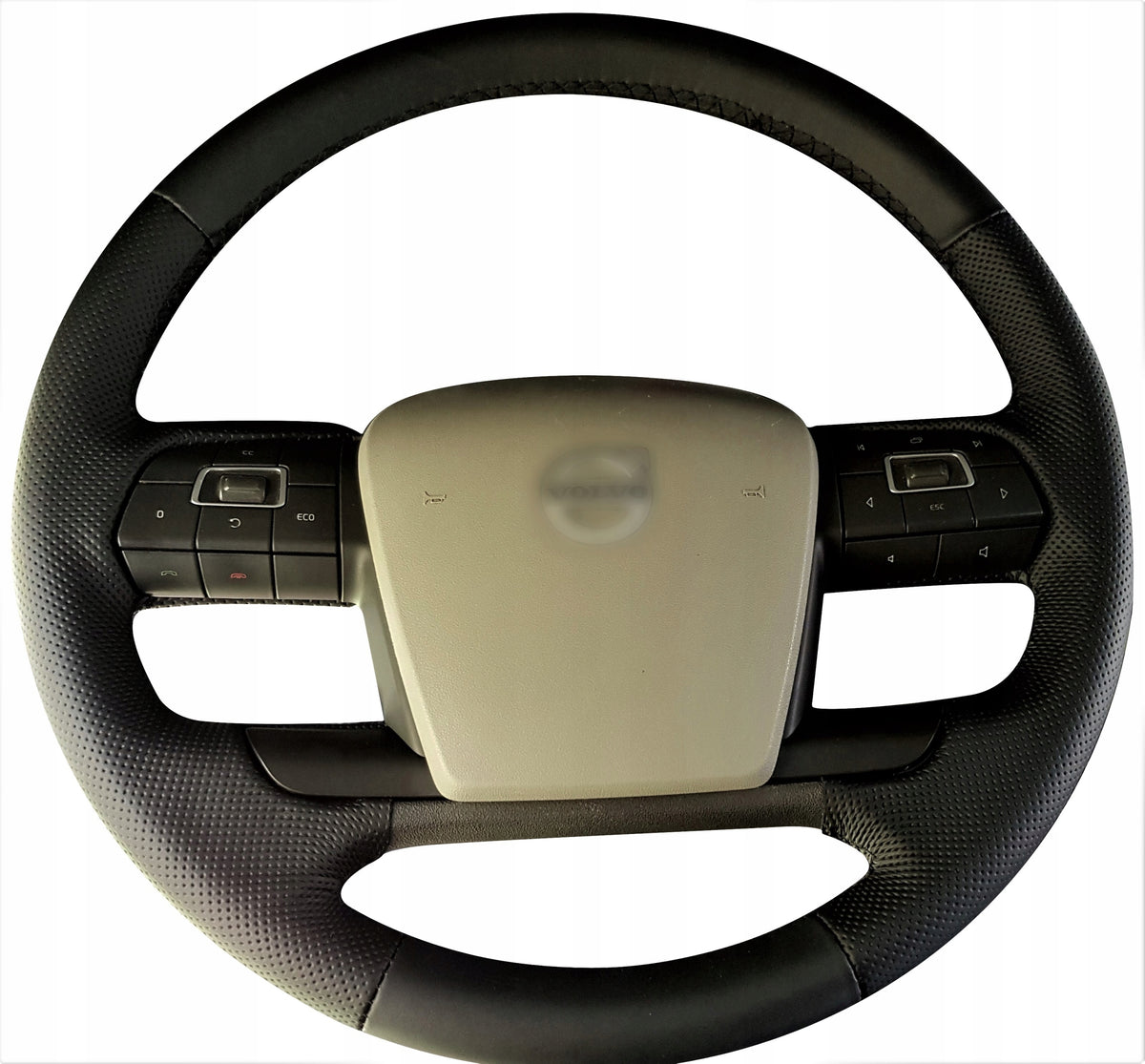 STEERING WHEEL COVER TIR VOLVO FH FH4 FM EURO 6 LEATHER (65K)
