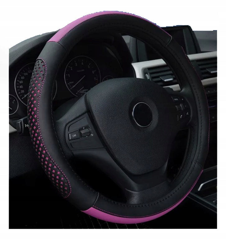 STEERING WHEEL COVER UNIVERSAL PINK GIFT