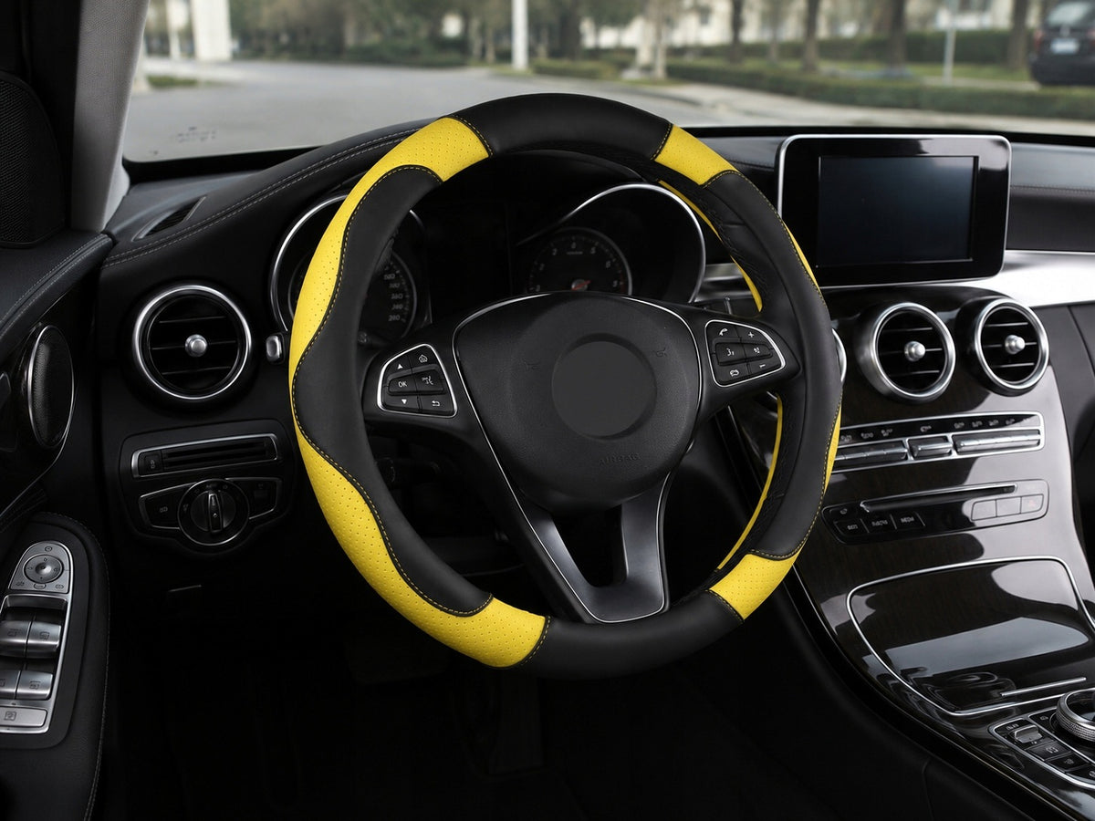 STEERING WHEEL COVER YELLOW UNIVERSAL GIFT Customs tariff code 39263000