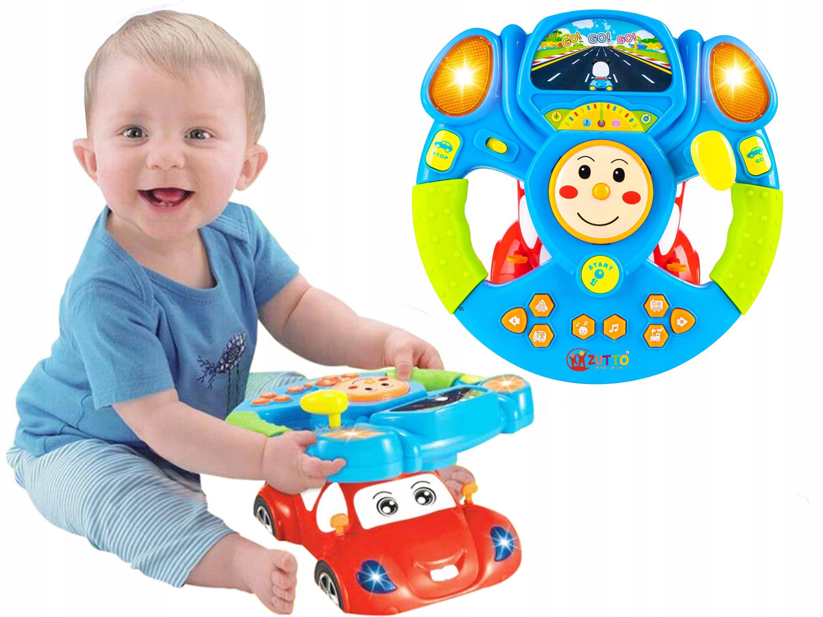 STEERING WHEEL INTERACTIVE MUSICAL TOY FOR CHILDREN SOUNDS AND LIGHTS