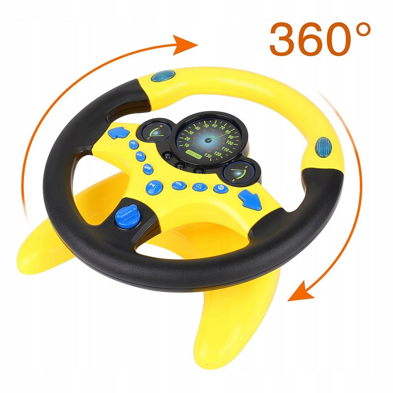 STEERING WHEEL INTERACTIVE TOY FOR CHILDREN DRIVING SIMULATOR SOUNDS OF LIGHT Brand NORIMPEX