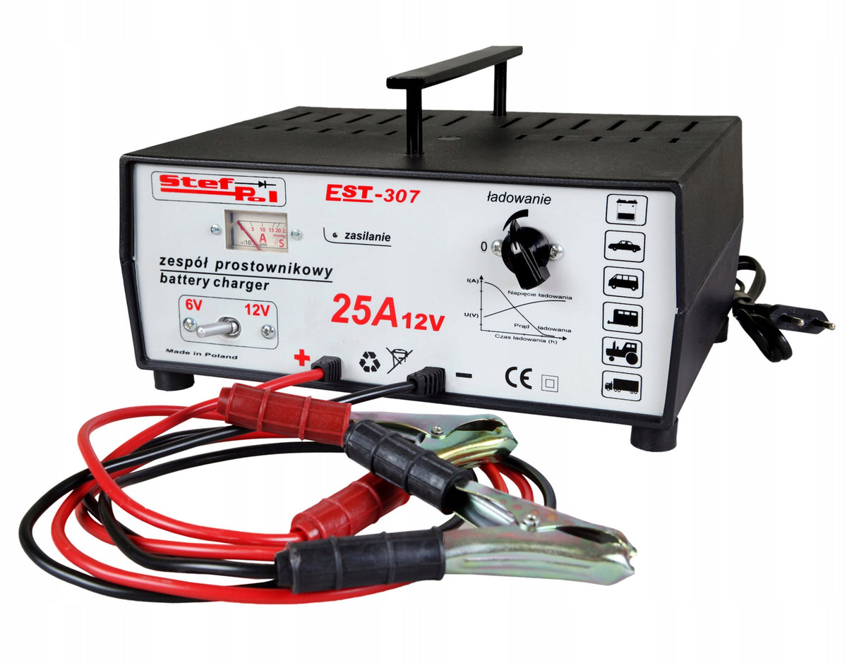 STEF-POL EST-307 6V/12V/25A rectifier