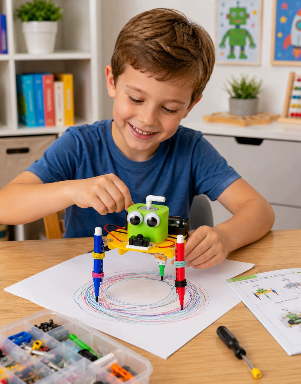 STEM CONSTRUCTION EDUCATIONAL KIT 6in1 ROBOTICS ELECTRONICS KIDS EBOOK Packaging status original