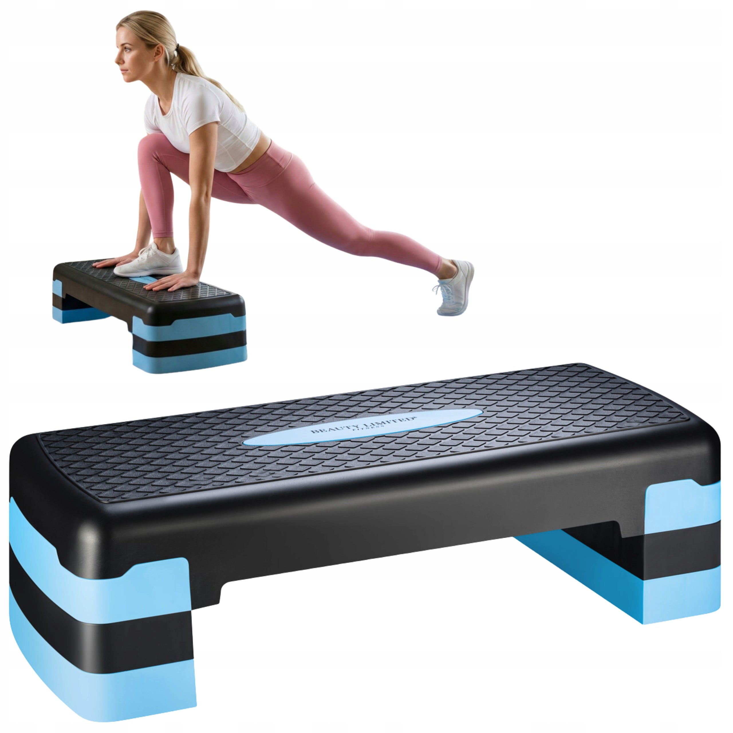 STEP FOR AEROBICS 3-STAGE FITNESS ADJUSTABLE CARDIO WORKOUT ADJUSTABLE