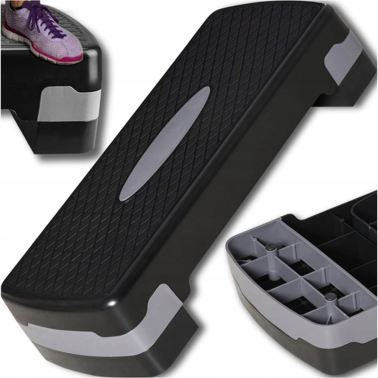 STEP FOR EXERCISE AEROBICS FITNESS STEPS STEPPER Modular platform
