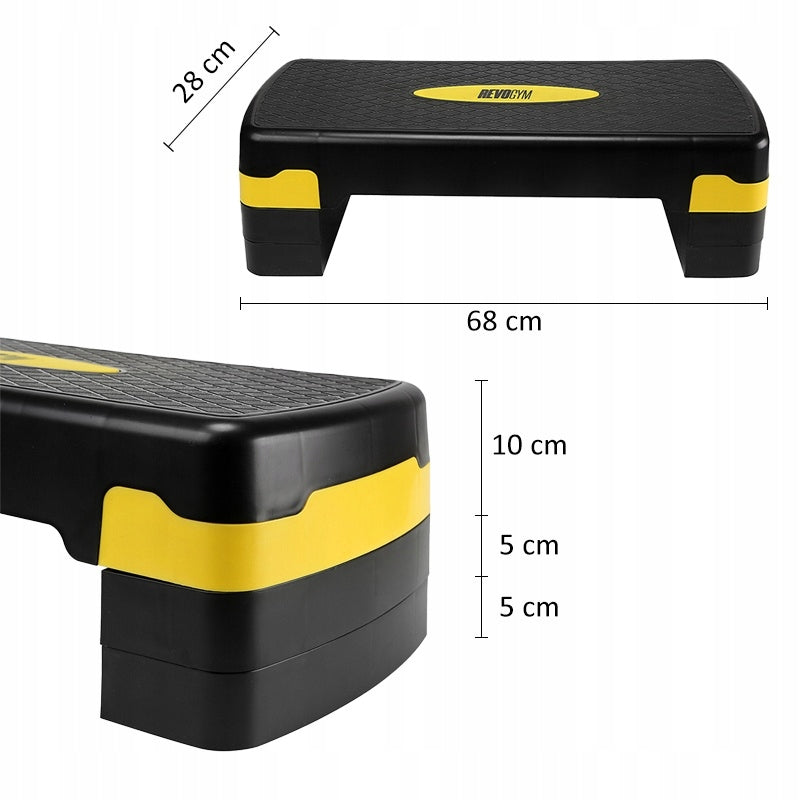 STEP FOR EXERCISE STEPPER AEROBIC STEPPER ADJUSTABLE HEIGHT 3 LEVELS Manufacturer code COBRA-2