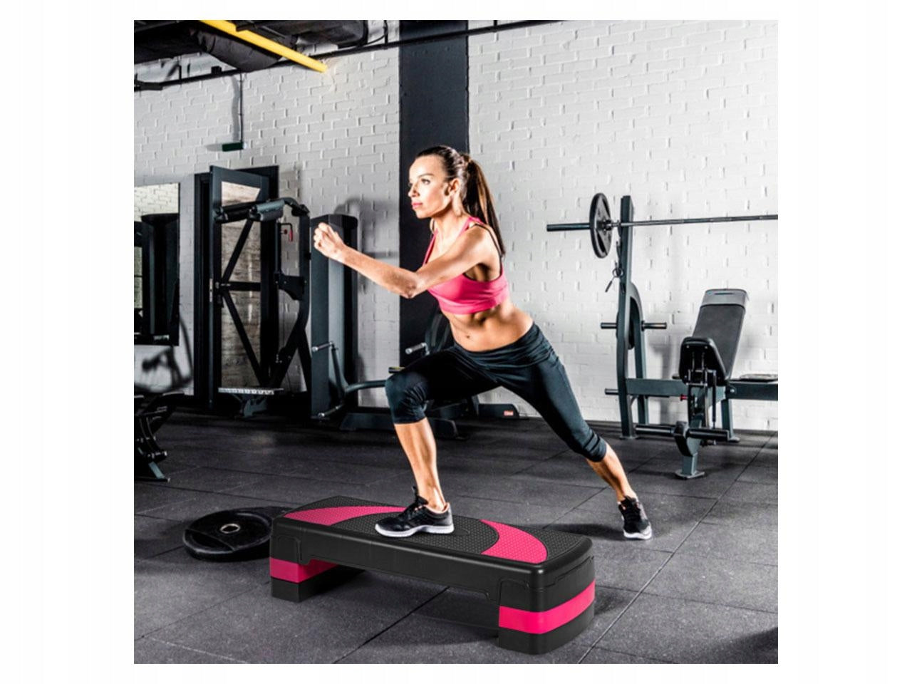 STEP FOR FITNESS AEROBICS ADJUSTABLE PLATFORM FOR HOME EXERCISE Brand Costway