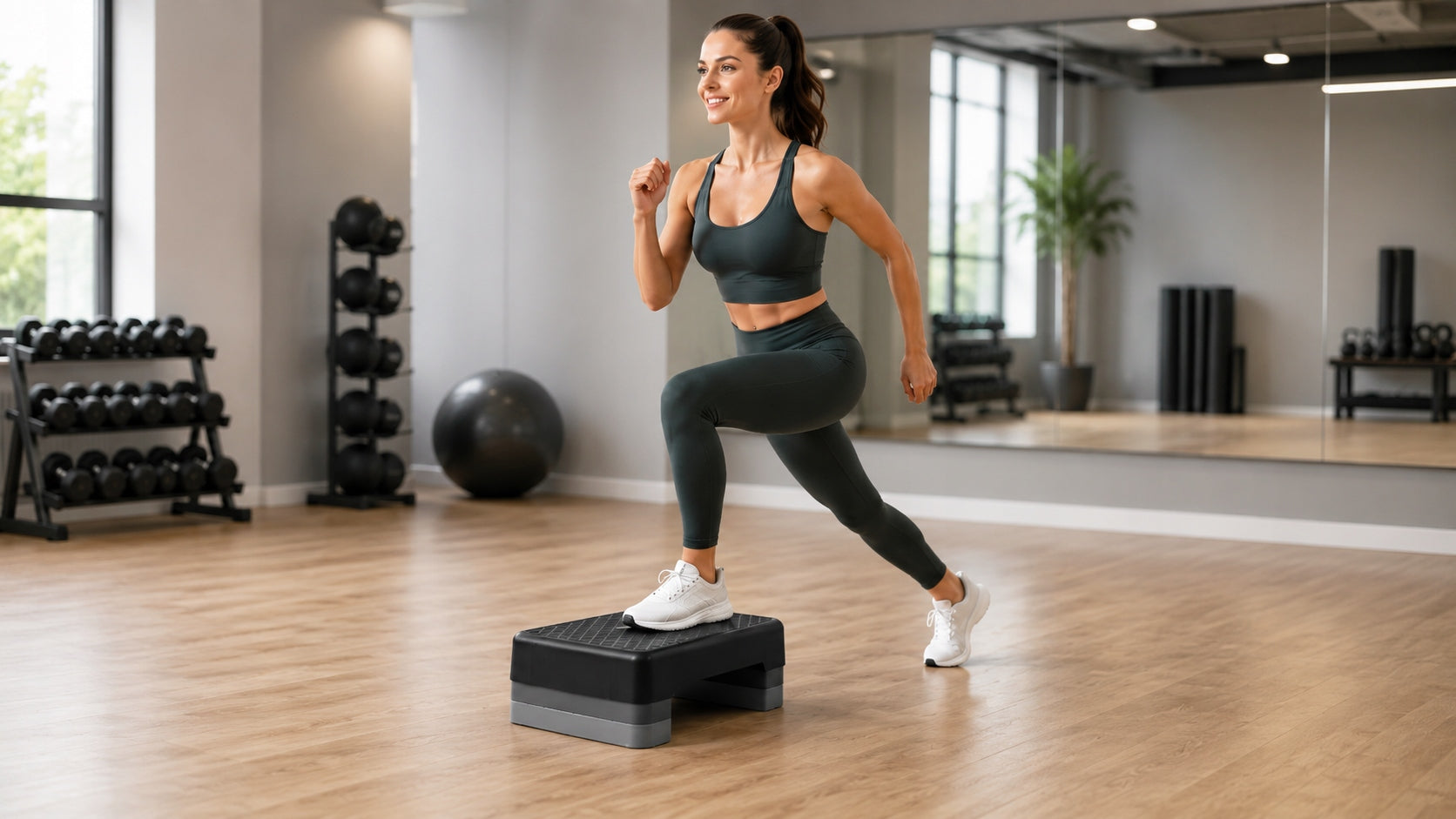 STEP FOR FITNESS AEROBICS ADJUSTABLE STEP 3 STEPS PLATFORM 45CM Packaging status original
