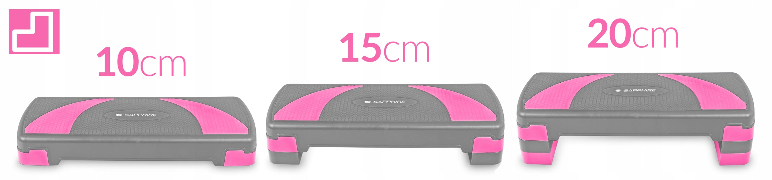 STEP for fitness exercises 3 DEGREES for aerobics LARGE 78CM adjustable PLATFORM EAN (GTIN) 5903228925207
