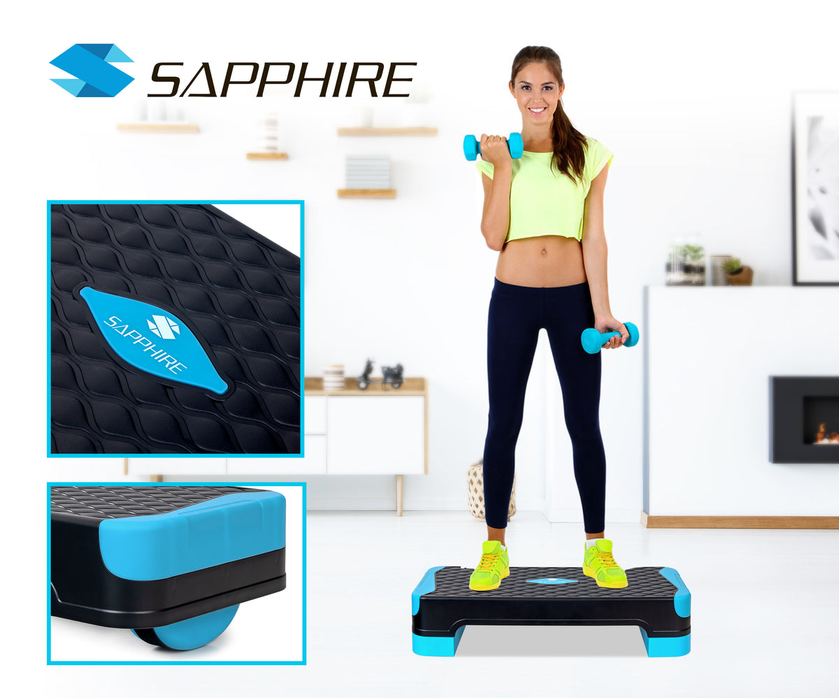 STEP for fitness exercises AEROBICS 2 degrees BALANCE TRAINER modular PLATFORM Manufacturer code SG-057_blue