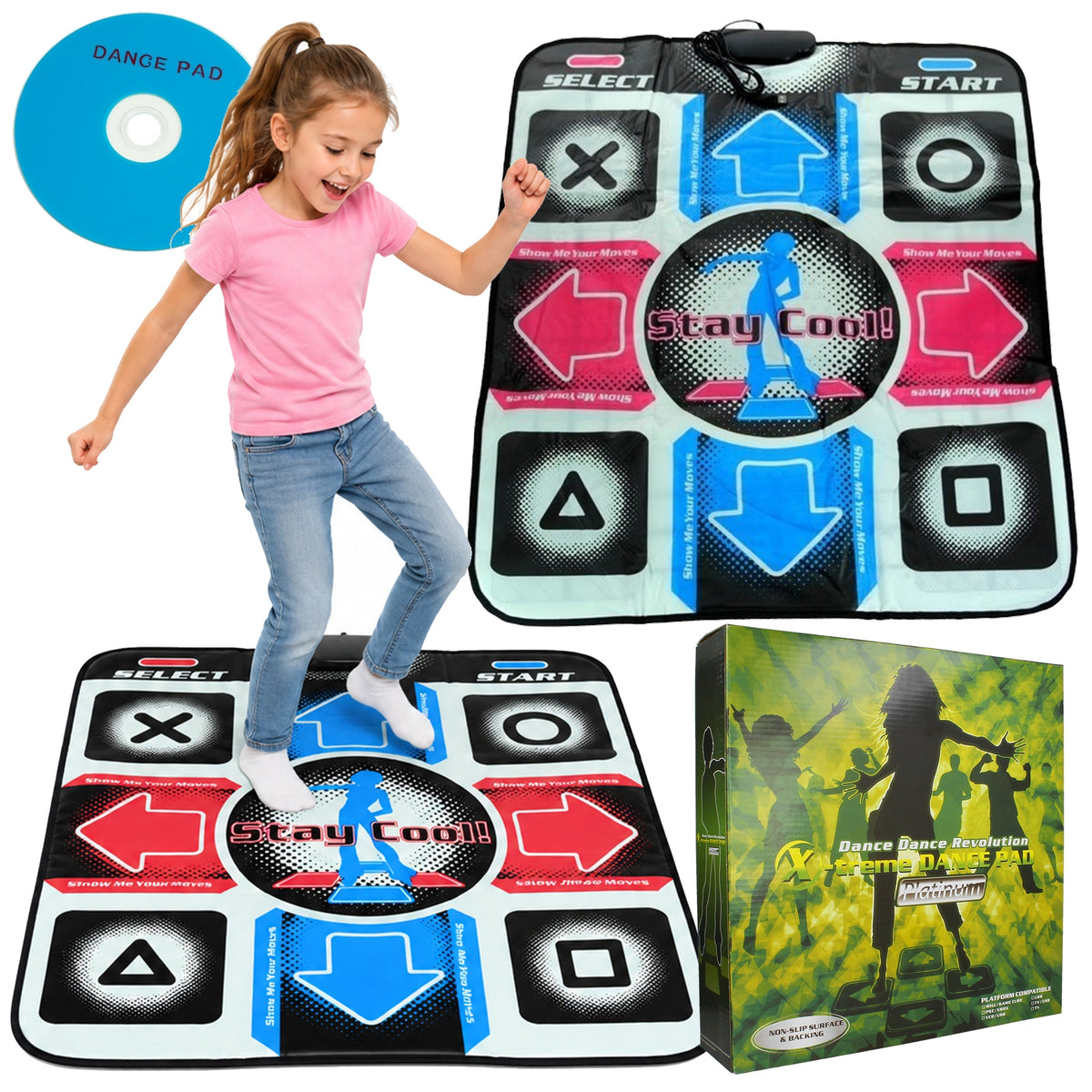 STEPMANIA DANCE MAT FOR COMPUTER PC USB DANCE MUSIC GAME Brand Allvo