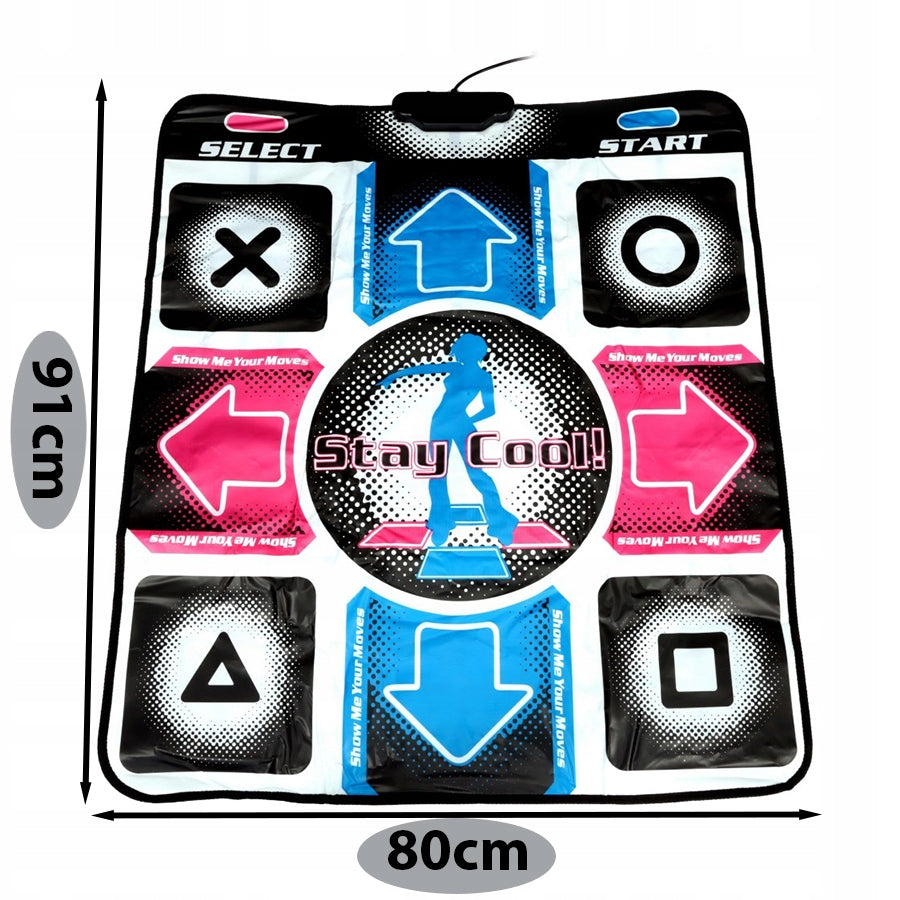 STEPMANIA DANCE MAT FOR COMPUTER PC USB DANCE MUSIC GAME Kid's age 3+ years