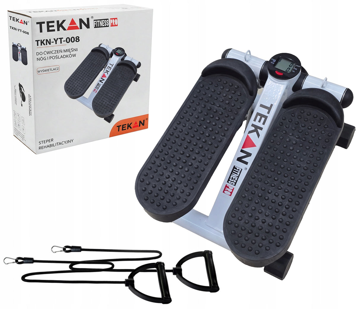 STEPPER FOR BUTTOCK LEG EXERCISES STEP SIMPLE 2in1 WITH COUNTER WITH CORDS