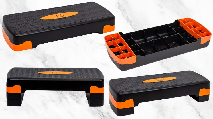 STEPPER FOR EXERCISE LINE SPORT 3-STAGE HEIGHT ADJUSTMENT ORANGE Manufacturer code STEPPER DO ĆWICZEŃ LINE SPORT 3-STOPNIOWY