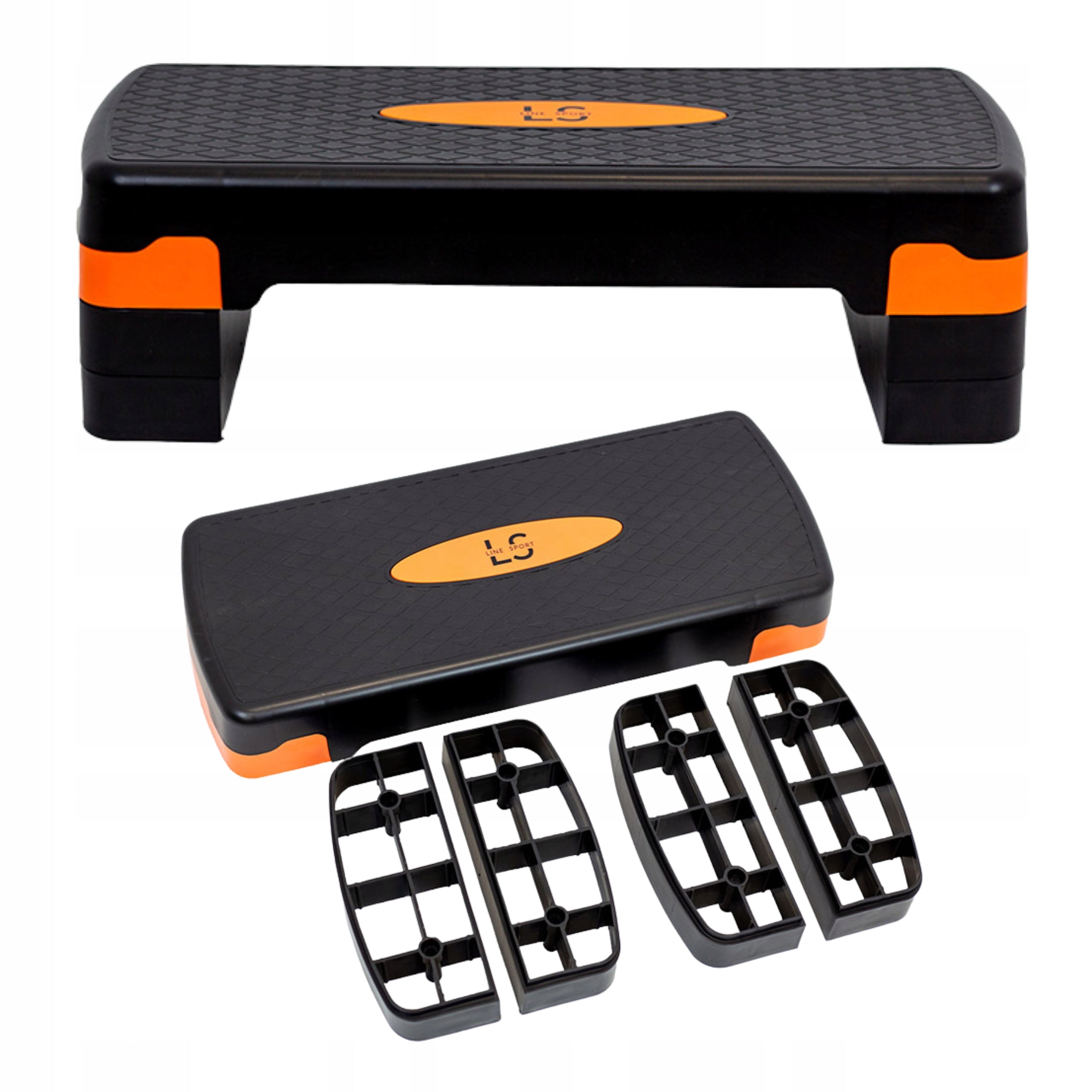 STEPPER FOR EXERCISE LINE SPORT 3-STAGE HEIGHT ADJUSTMENT ORANGE