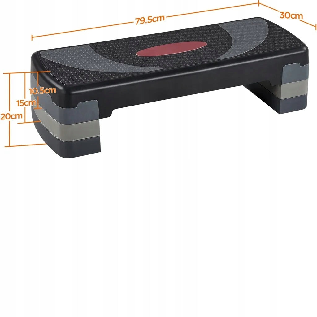 STEPPER SIMPLE for aerobics and exercise grey yaheetech Manufacturer code 411276 GRAY