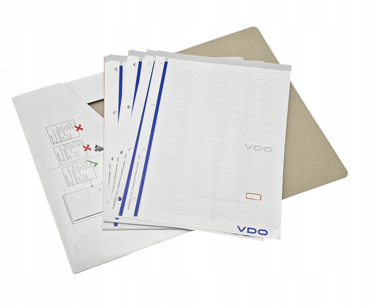 STICKER VDO WORKSHOP REPORT DTCO 2910003582000 VDO CONTINENTAL - 30 pcs. Packaging status original