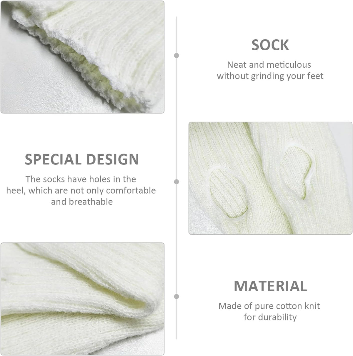 STOCKINGS 2 PAIRS WHITE LEG WARMERS WINTER THERMAL SOCKS Manufacturer code 5908182356067