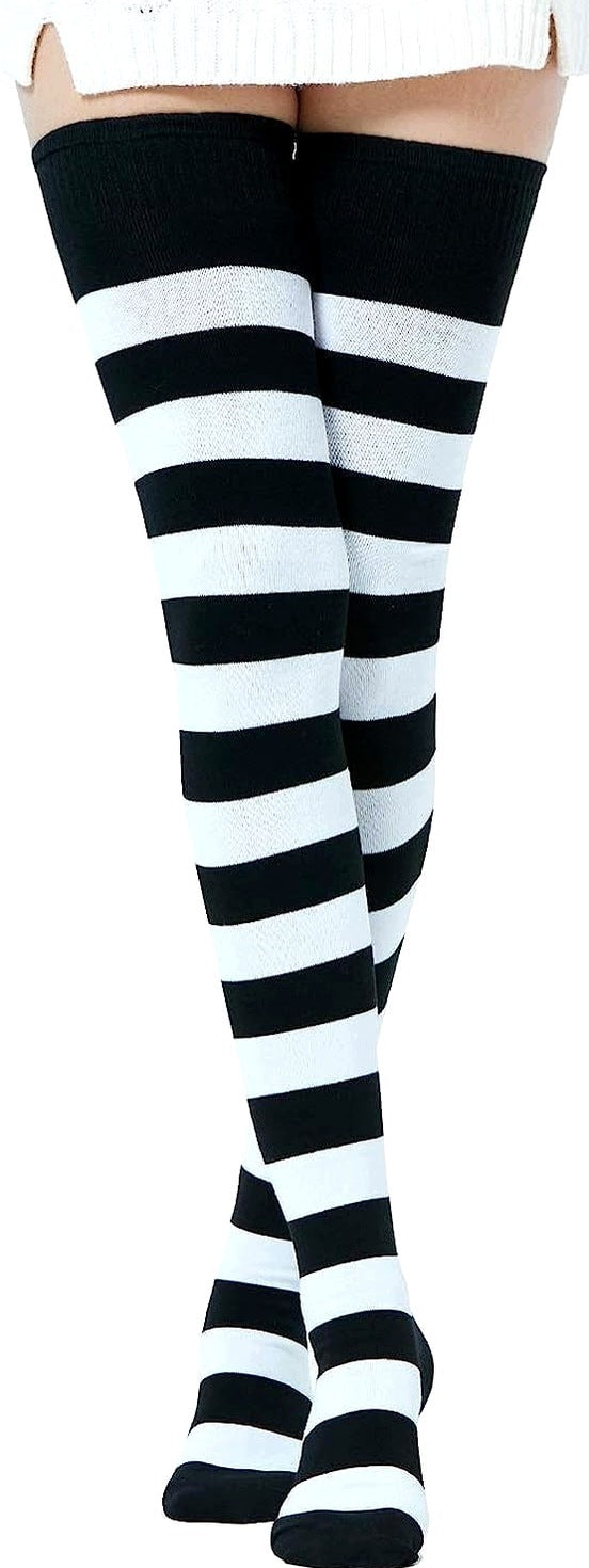 STOCKINGS LONG COTTON KNEE-HIGH SOCKS WOMEN HIGH EXTRA STRETCHY