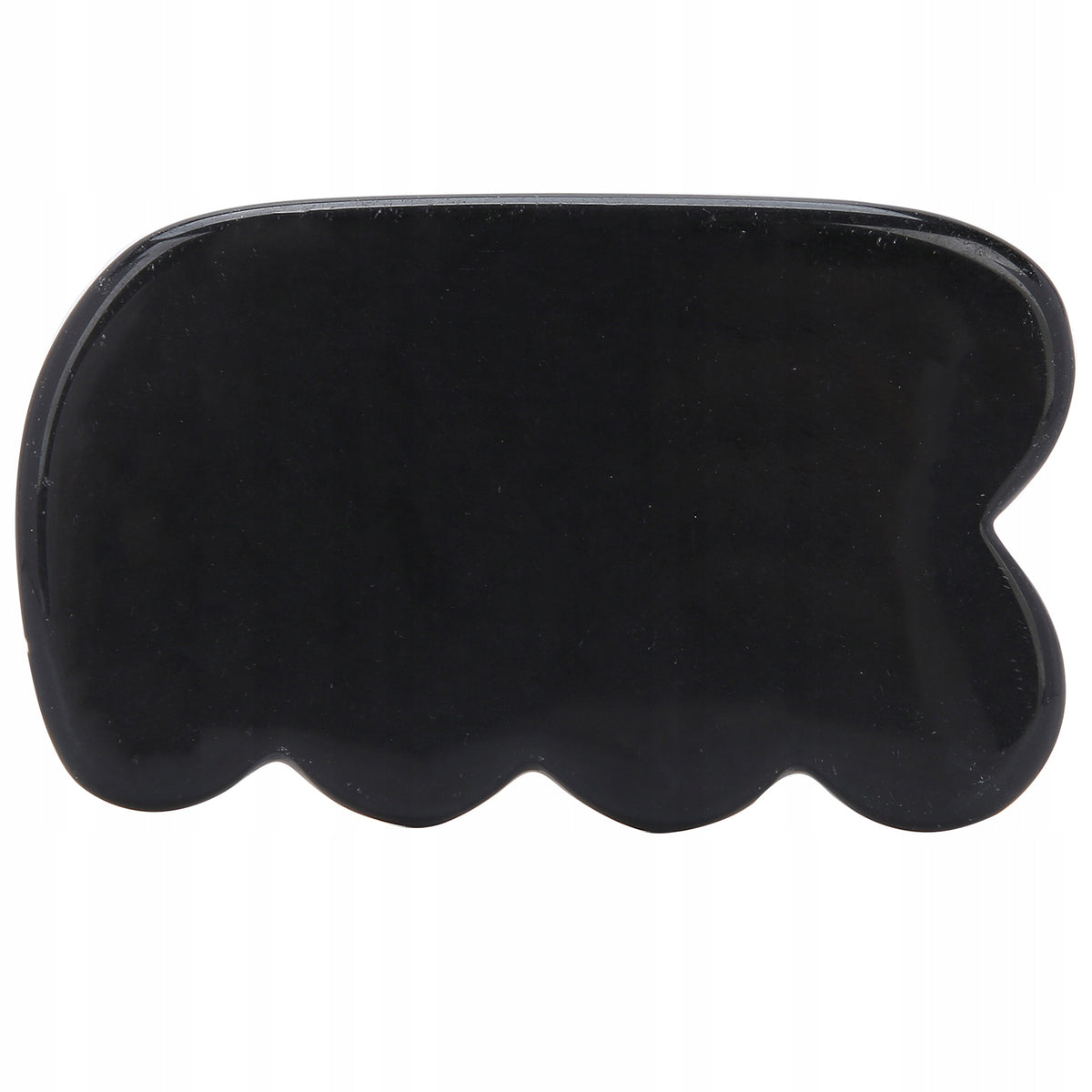 STONE GUA SHA MASSAGER FOR FACE SHALLOW OBSIDIAN