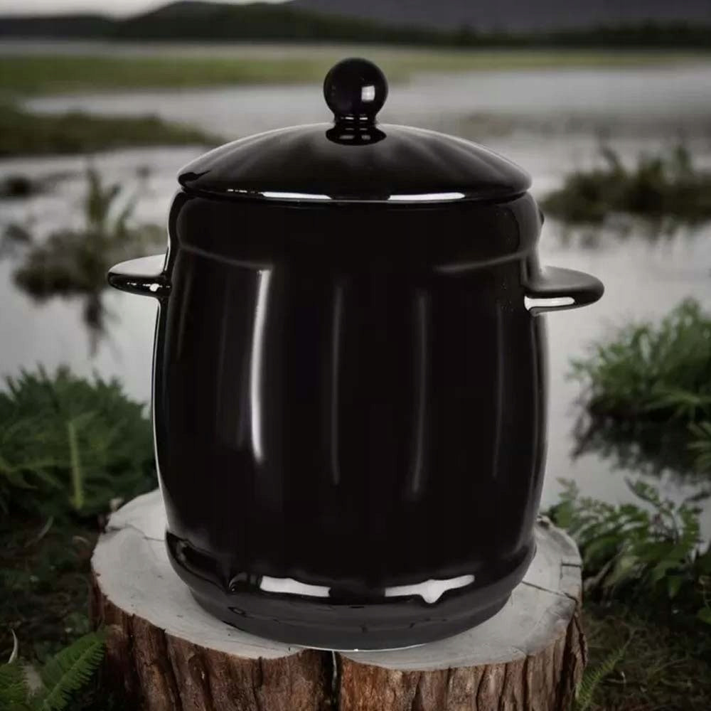 STONEEN BARREL FOR PICKING 4L, HERMETIC for cucumbers, BLACK stoneware Manufacturer code 5902738221267