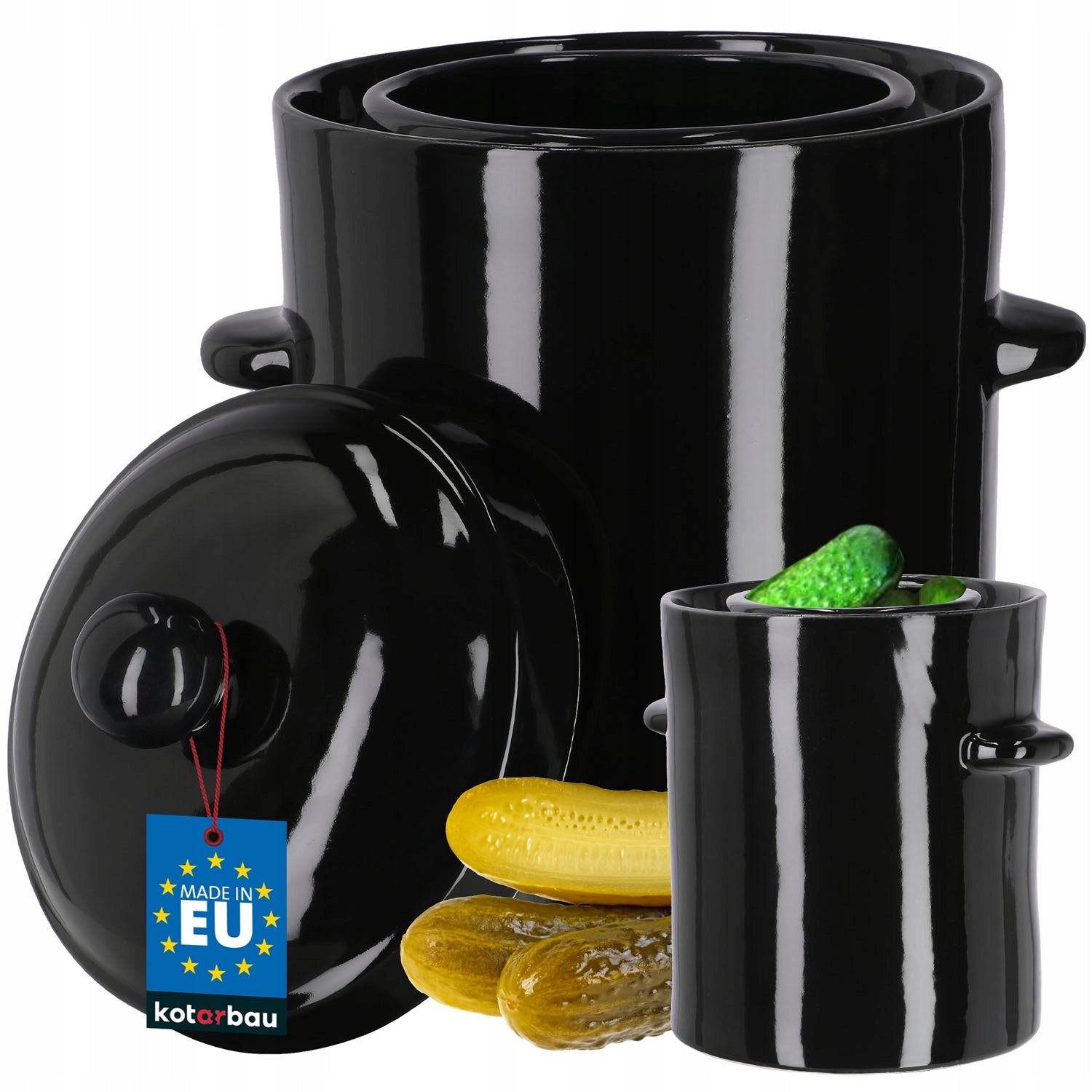 STONEWARE BARREL HERMETIC POT 5L STONEWARE PICKLING CUCUMBERS CABBAGE