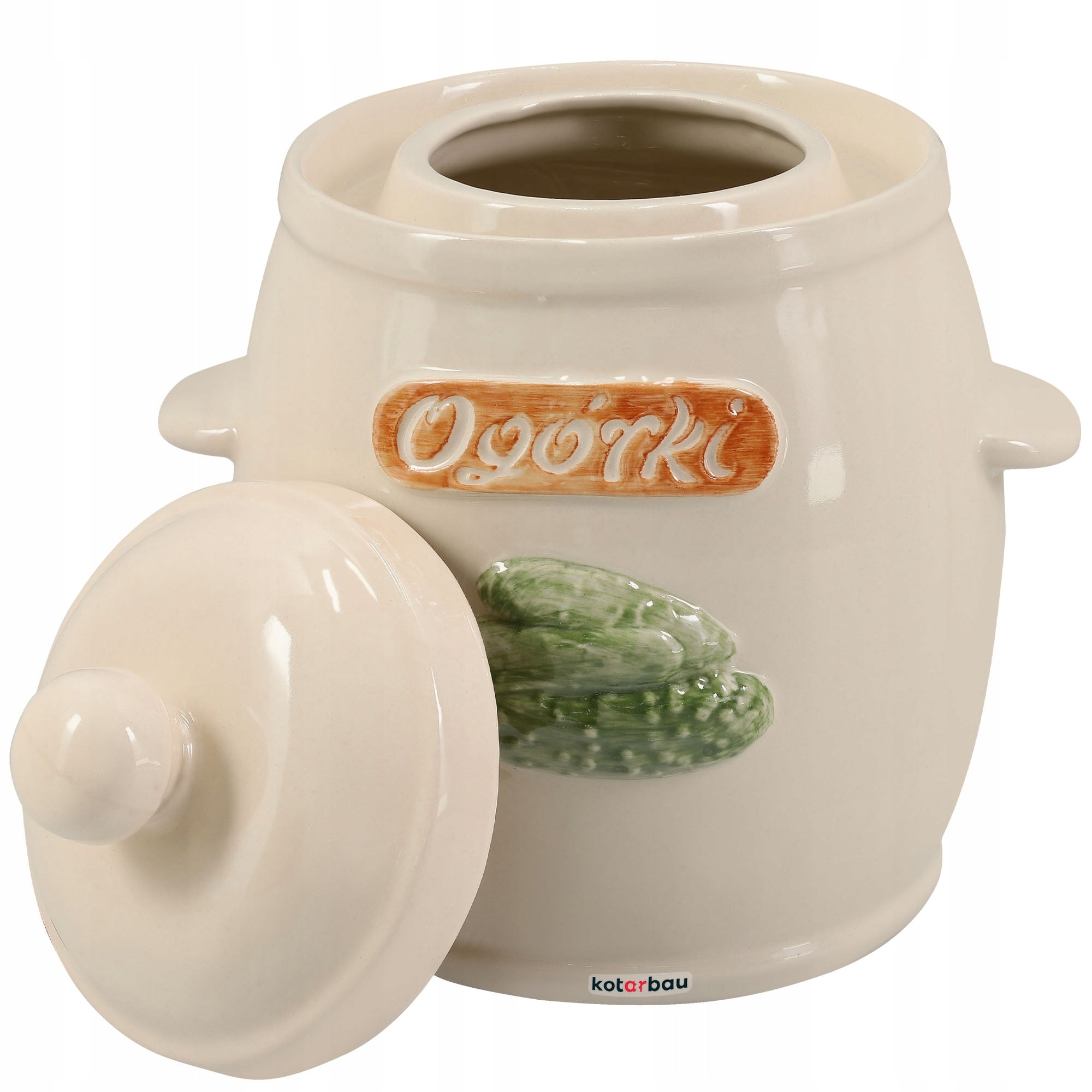 STONEWARE BARREL, STONEWARE POT, PICKING CABBAGE, CUCUMBER, HERMETIC, 5 L