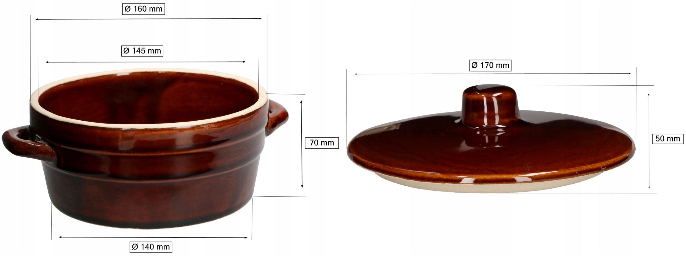 STONEWARE CERAMIC BARREL 1L LARD POT Brand Kotarbau