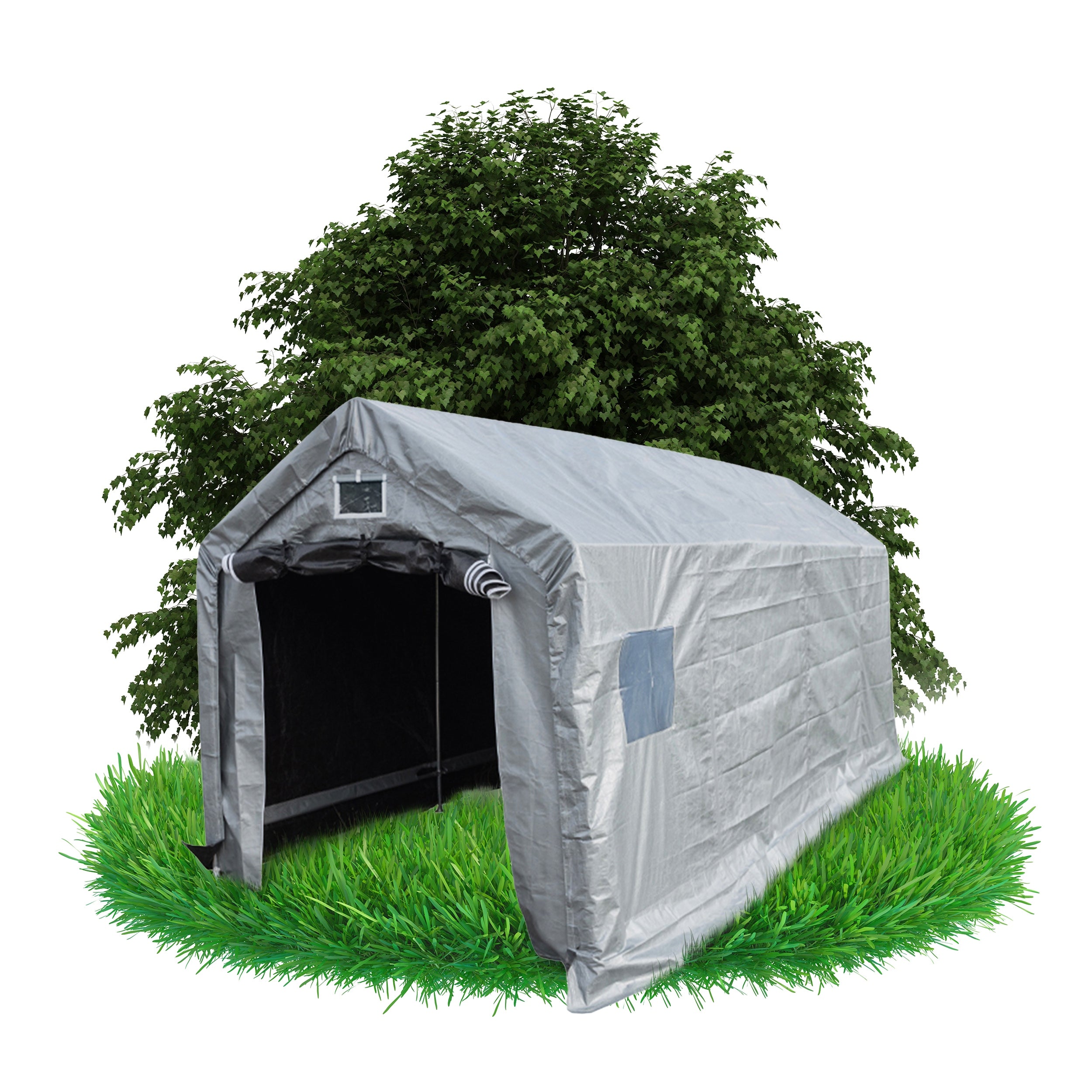 STORAGE GARAGE TENT 3X4 M PE STRONG CARPORT GARAGE WORKSHOP NG 1