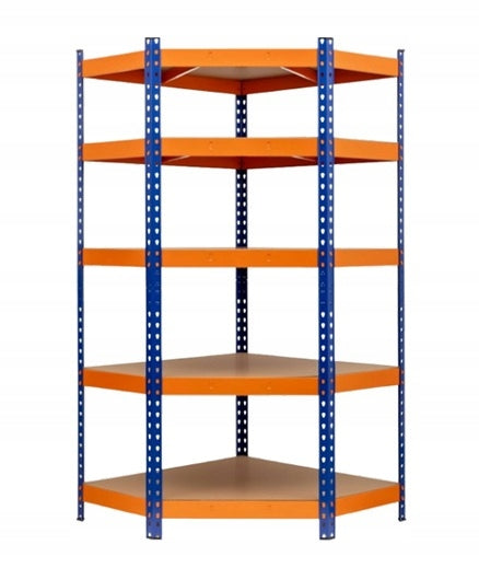 STORAGE RACK CORNER METAL STRONG FOR GARAGE LACQUERED 5X265 KG