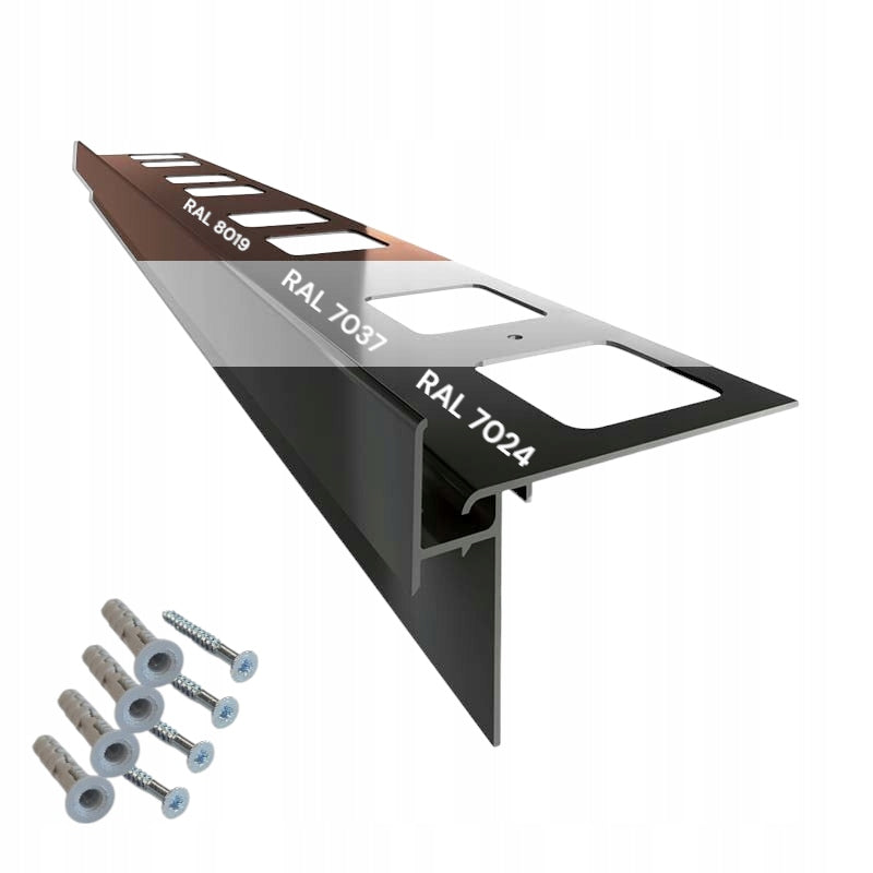 STRAIGHT HOOD PROFILE K35 200CM RENOPLAST Brown 8019