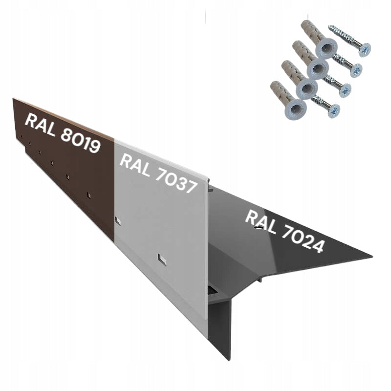 STRAIGHT HOOD PROFILE W60 200CM RENOPLAST Graphite 7024
