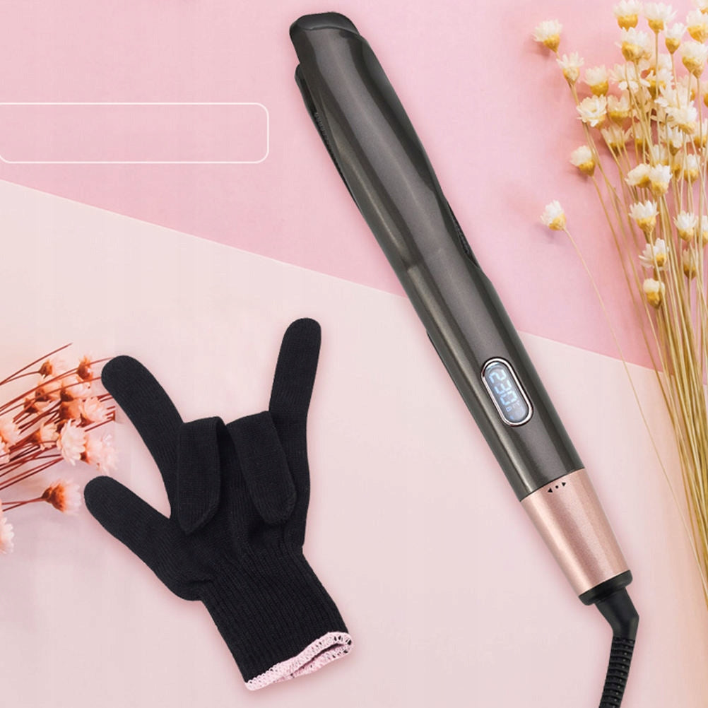 STRAIGHTENER 2in1 HAIR CURLER LCD CERAMIC WAVES LIGHT SPINNING INVERTER Manufacturer code NA o2 lokówka do lokowania falowani