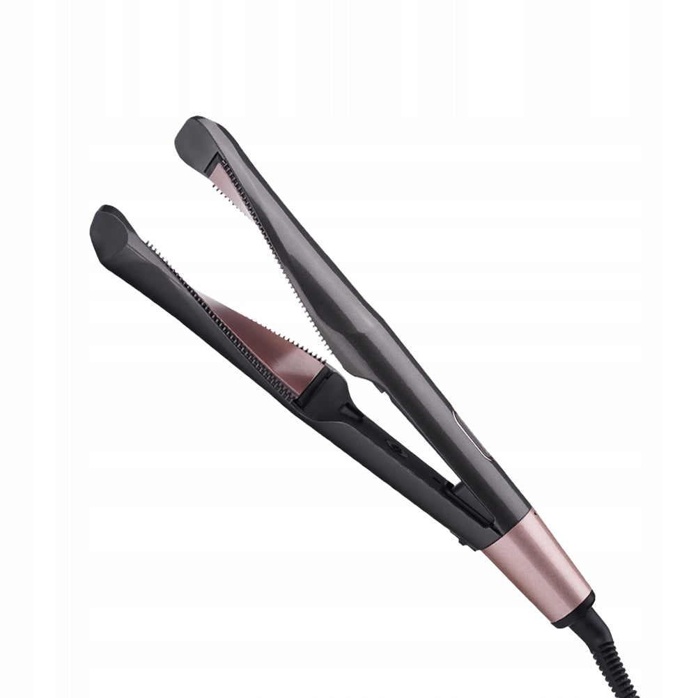 STRAIGHTENER 2in1 HAIR CURLER LCD CERAMIC WAVES LIGHT SPINNING INVERTER