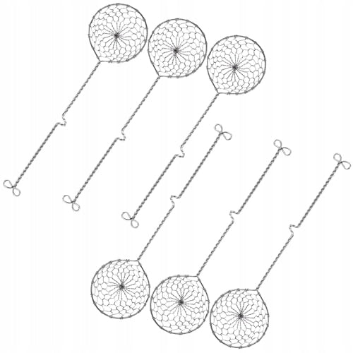 STRAINER FOR FONDUE STAINLESS STEEL SET OF 6 KITCHEN FRYING STEEL Brand no brand