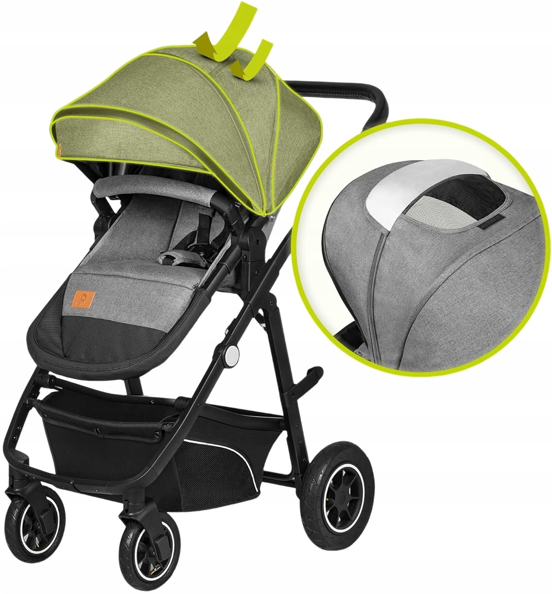 STROLLER 3in1 Lionelo BIANKA Stroller Gondola Seat Manufacturer code filtr UPF50+, 5-punktowe pasy bezpieczeństwa