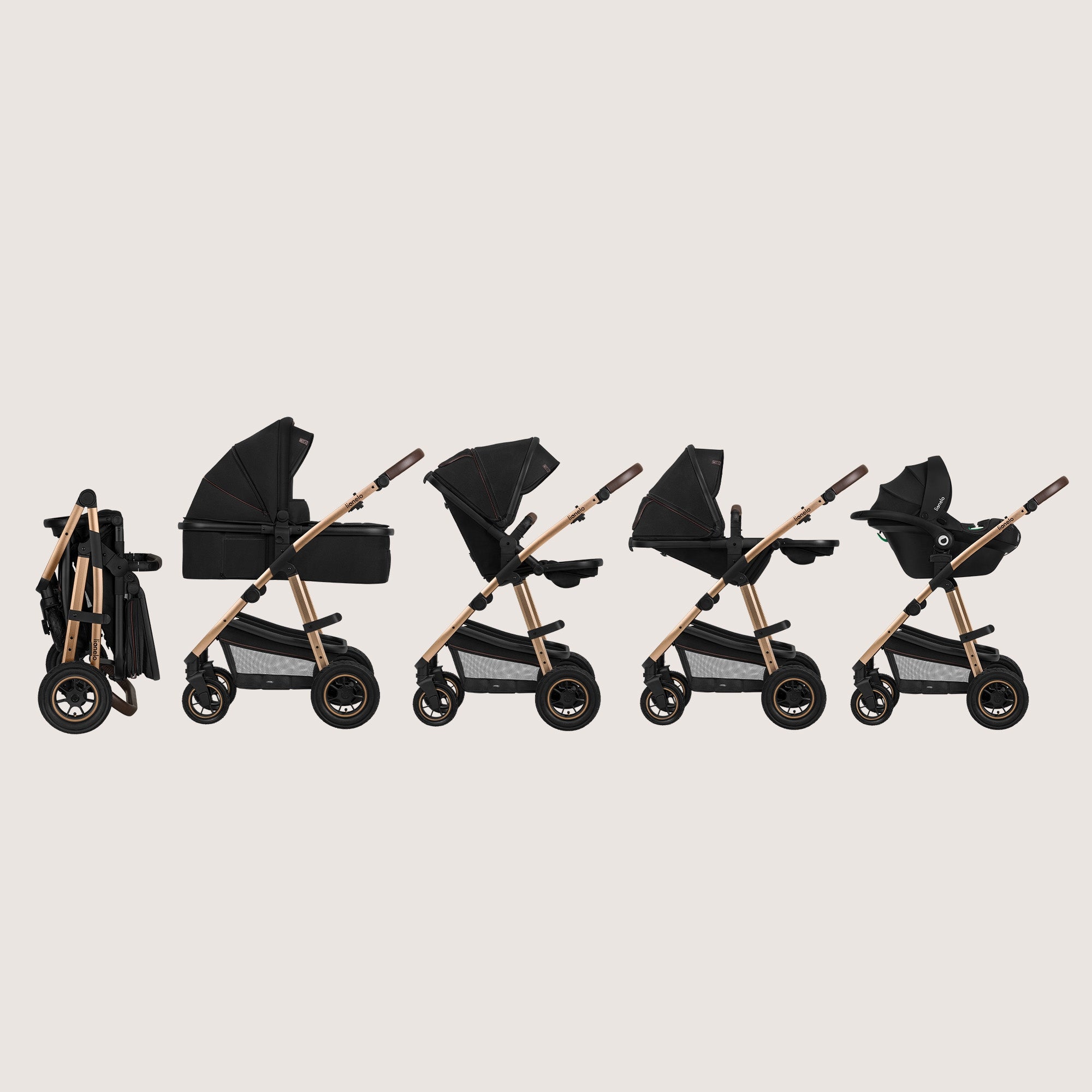STROLLER 3in1 Stroller Gondola Seat Carrier i-size ADAC AMBER Packaging status original