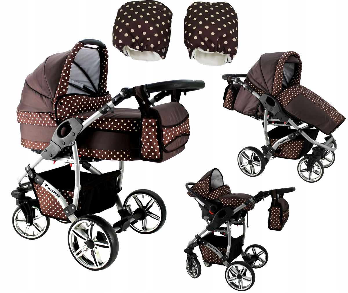 STROLLER ECO TWING 3IN1 KAREX GLOVES