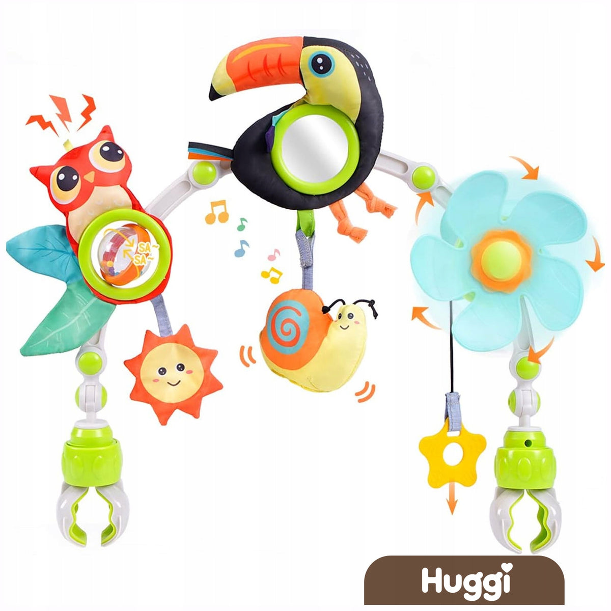 STROLLER HEADBAND RATTLE PENDANT BOW CRIB PENDANT ADJUSTABLE UN Brand Magical