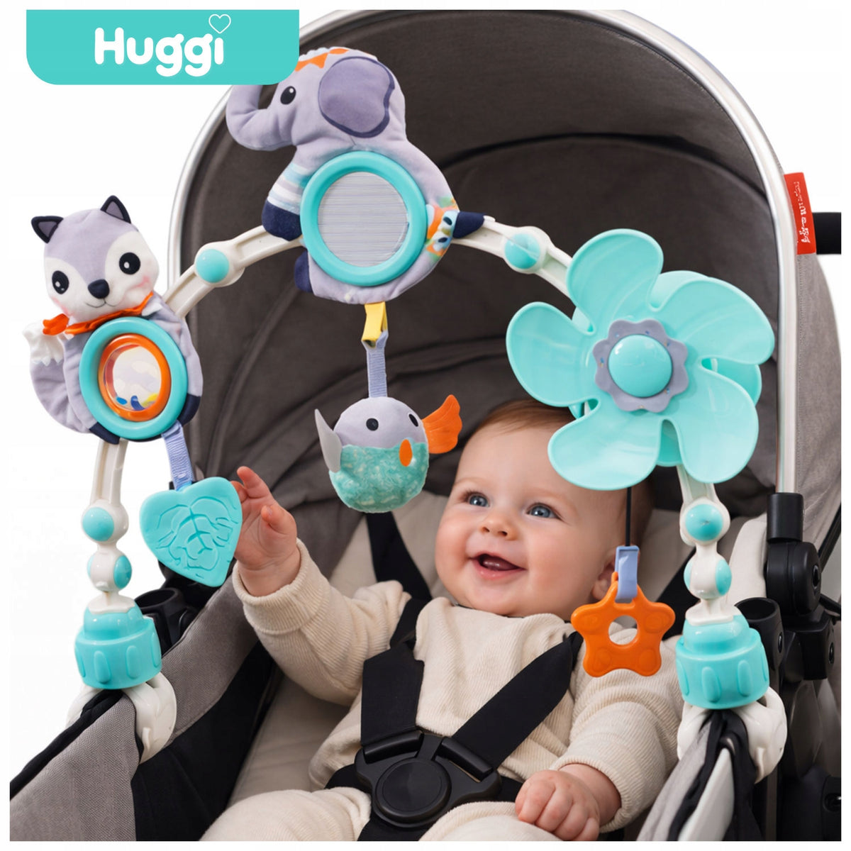 STROLLER HEADBAND RATTLES 0m+ ARCH PENDANT FOR CRIB SEAT ADJUSTABLE Brand Magical